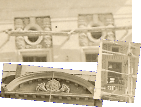 Details der Fassade des Darulaman-Palastes und des Tapeh Taj Beg-Palastes